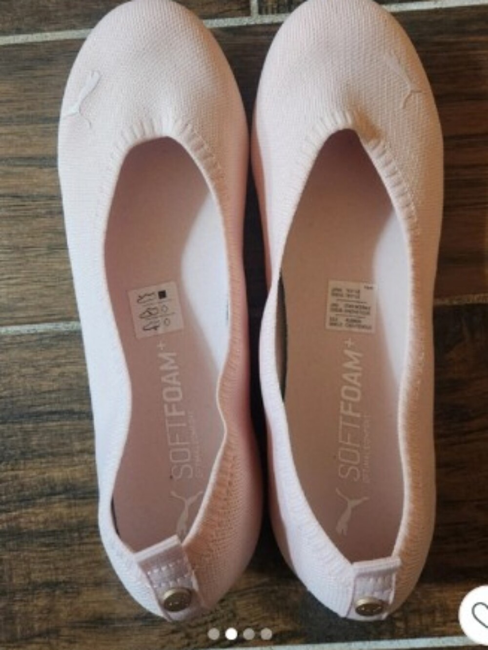 Puma SoftFoam+ Women's Light Pink Ballet Flats - Picture 2 of 2